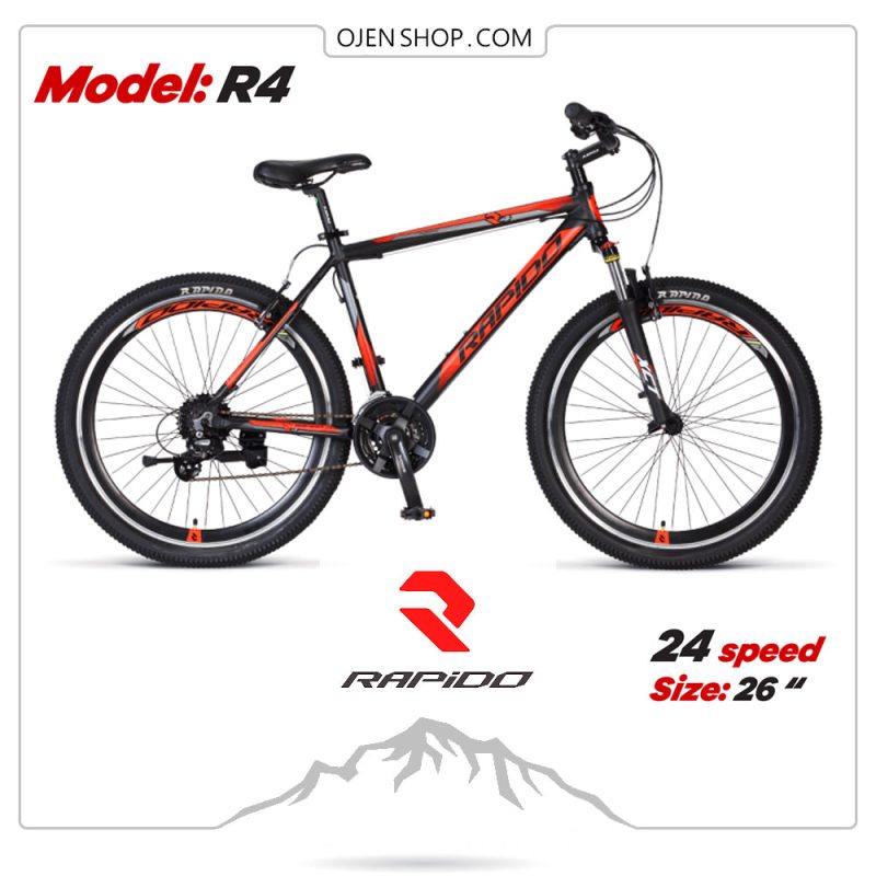 دوچرخه | دوچرخه کوهستان | دوچرخه ورزشی { دوچرخه رپیدو | دوچرخه rapidoa | R4 | دوچرخه قرمز راپیدو