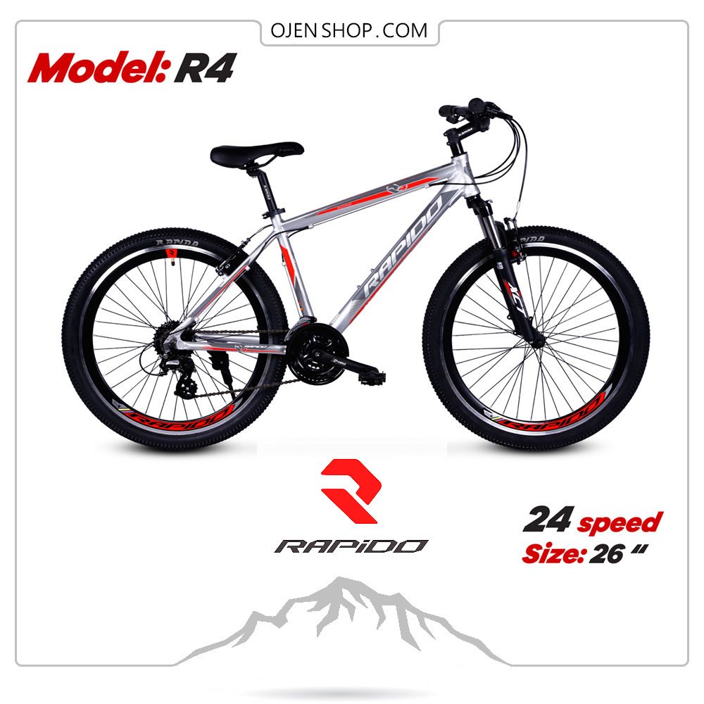 دوچرخه | دوچرخه کوهستان | دوچرخه ورزشی { دوچرخه رپیدو | دوچرخه rapidoa | R4 | دوچرخه سفید راپیدو