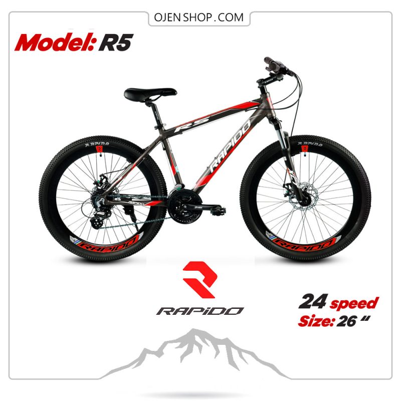 دوچرخه | دوچرخه کوهستان | دوچرخه ورزشی { دوچرخه رپیدو | دوچرخه rapidoa | R۵ | دوچرخه راپیدو قرمز r5