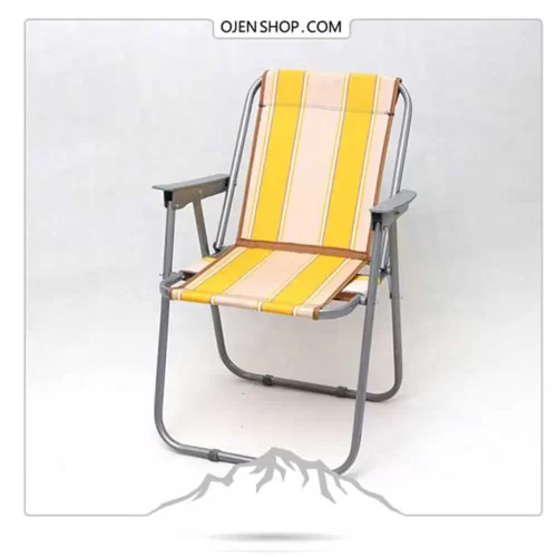 صندلی تاشو زرد سفری وکمپینگ