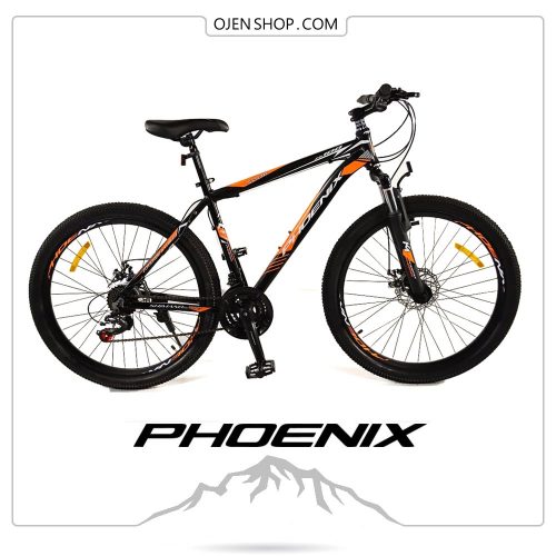 دوچرخه phoenix فونیکس ۲۶ اینچ ، ۲۱ دنده لوازم شیمانو اصلی رنگ نارنجی