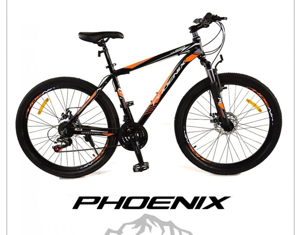دوچرخه phoenix فونیکس ۲۶ اینچ ، ۲۱ دنده لوازم شیمانو اصلی رنگ نارنجی