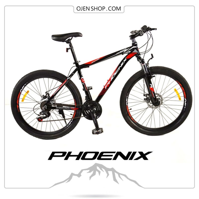 دوچرخه phoenix فونیکس ۲۶ اینچ ، ۲۱ دنده لوازم شیمانو اصلی رنگ قرمز