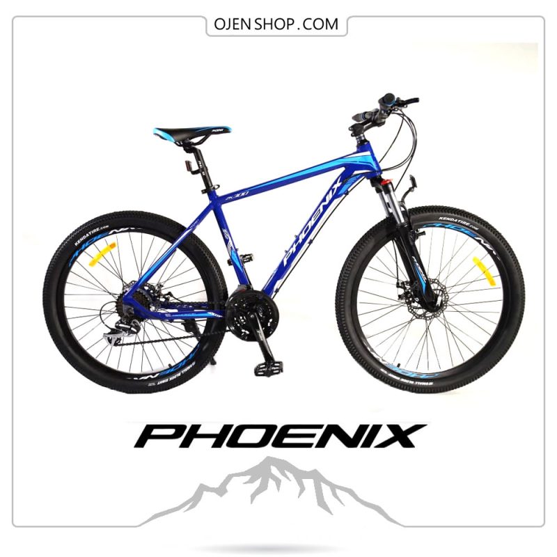 دوچرخه phoenix فونیکس ۲۶ اینچ ، ۲۱ دنده لوازم شیمانو اصلی مدل phoenix zk300 رنگ آبی