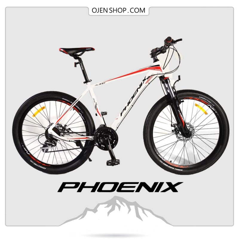 دوچرخه phoenix فونیکس ۲۶ اینچ ، ۲۱ دنده لوازم شیمانو اصلی مدل phoenix zk300 رنگ سفید
