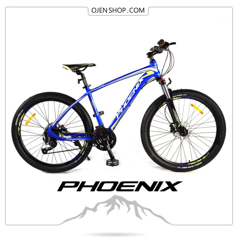 دوچرخه phoenix فونیکس ۲۶ اینچ ، ۲۱ دنده لوازم شیمانو اصلی مدل phoenix zk400 رنگ آبی