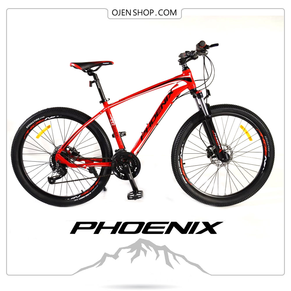دوچرخه phoenix فونیکس ۲۶ اینچ ، ۲۱ دنده لوازم شیمانو اصلی مدل phoenix zk400 رنگ قرمز