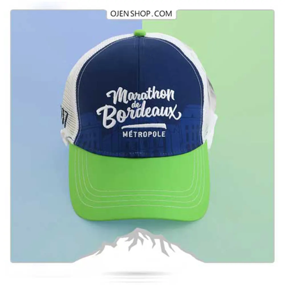 کلاه لبه دار ورزشی آبی سبز آیرون من IRONMAN مدل METROPOLE
