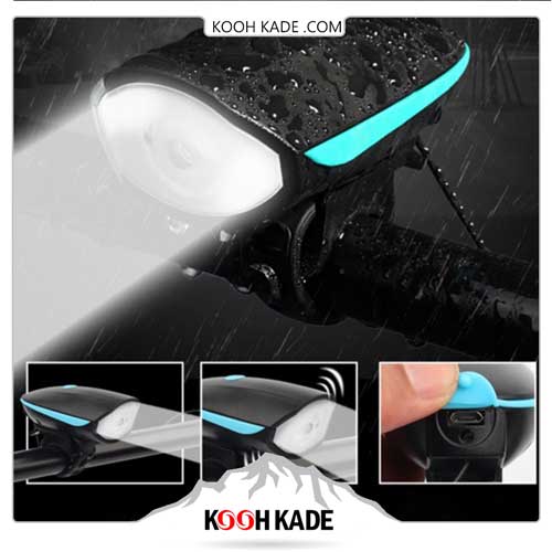 چراغ جلو دوچرخه - تجهیزات دوچرخه سواری - چراغ دوچرخه اسپیکر دار