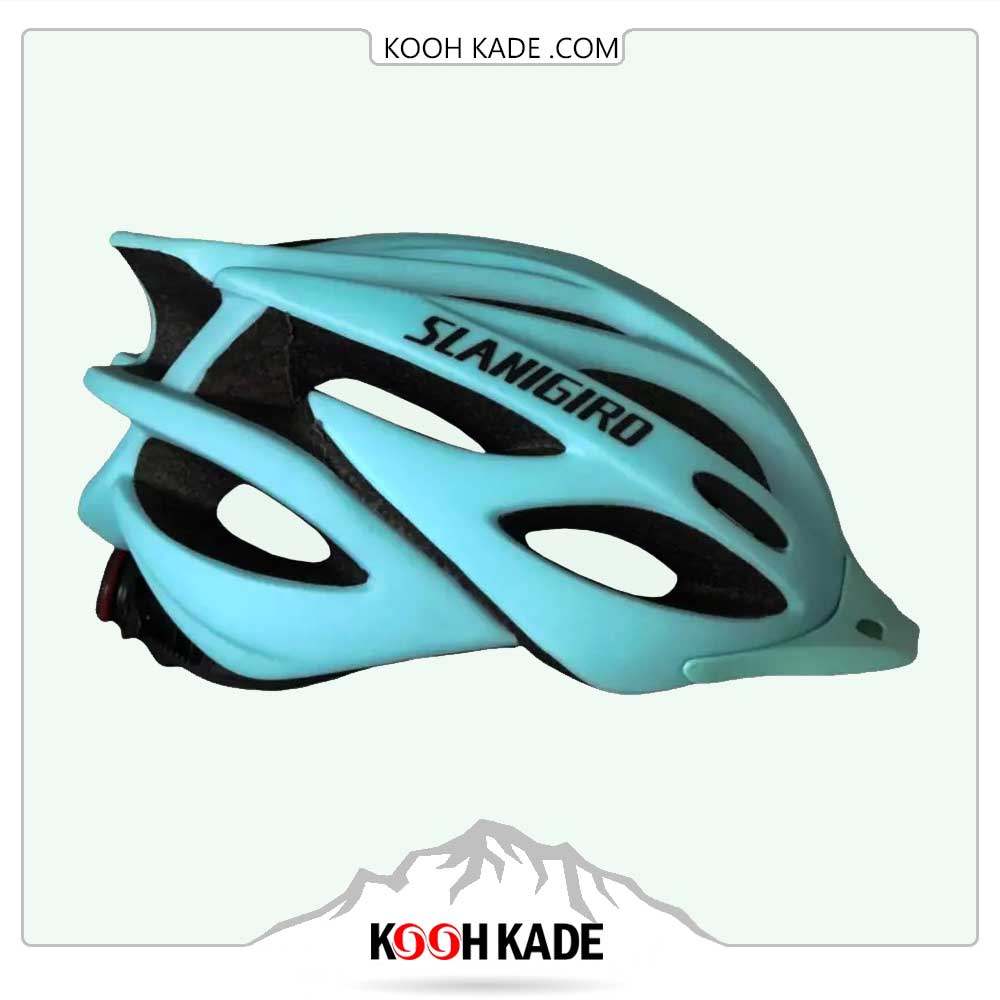 کلاه دوچرخه| slangiro| سبز آبی| مناسب برای دوچرخه سواری|دارای دریچه هوا|ضربه گیر و تنظیم اندازه سر