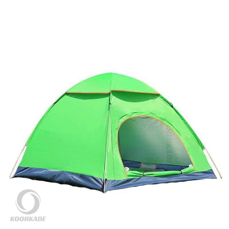 چادر فنری 3-4 نفره مدل MSH006| چادر کوهنوردی | چادر طبیعت گردی | چادر مسافرتی| چادر مسافرتی سبز کم رنگ