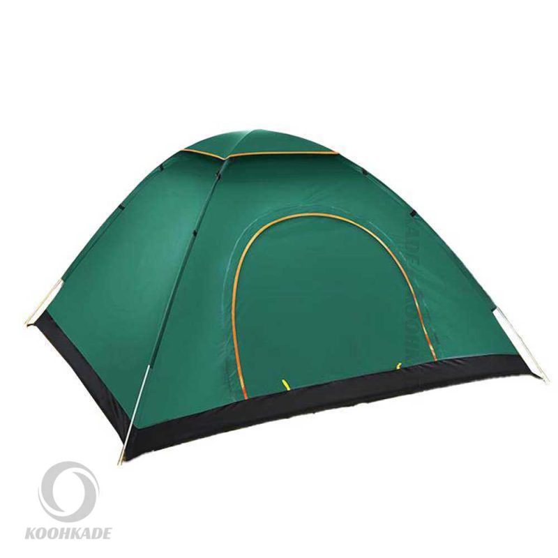چادر فنری 3-4 نفره مدل MSH006| چادر کوهنوردی | چادر طبیعت گردی | چادر مسافرتی | چادر مسافرتی سبز پر رنگ