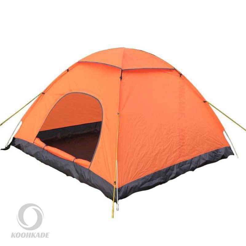 چادر فنری 3-4 نفره مدل MSH006|چادر کوهنوردی | چادر طبیعت گردی |چادر مسافرتی | چادر مسافرتی نارنجی