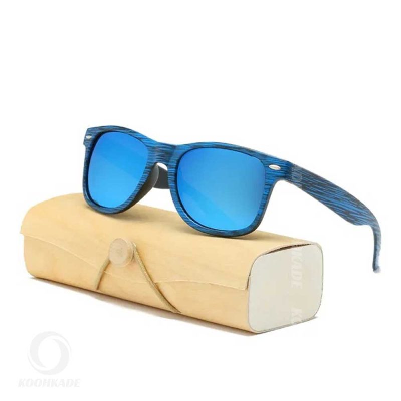 عینک ورزشی حرفه ای BEELINE کد 172 فریم چوبی آبی