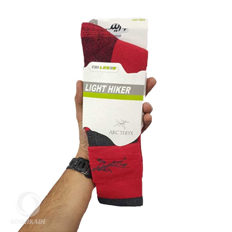 جوراب کوهنوردی LIGHT HIKER ARCTERYX قرمز | جوراب کمپینگ |جوراب مردانه | جوراب آرتریکس | جوراب زنانه | جوراب طبیعتگردی | خرید جوراب | قیمت جوراب| کوهکده