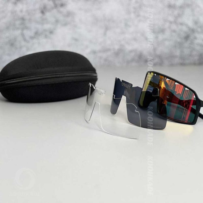 عینک ورزشی اوکلی 3 لنز مدل SUTRO BLACK GOLD | عینک آفتابی | عینک دودی | عینک ورزشی | عینک کوهنوردی | خرید عینک آفتابی | قیمت عینک دودی | عینک اقساطی | عینک مردانه | عینک زنانه | عینک جدید | عینک اورجینال | عینک اصل