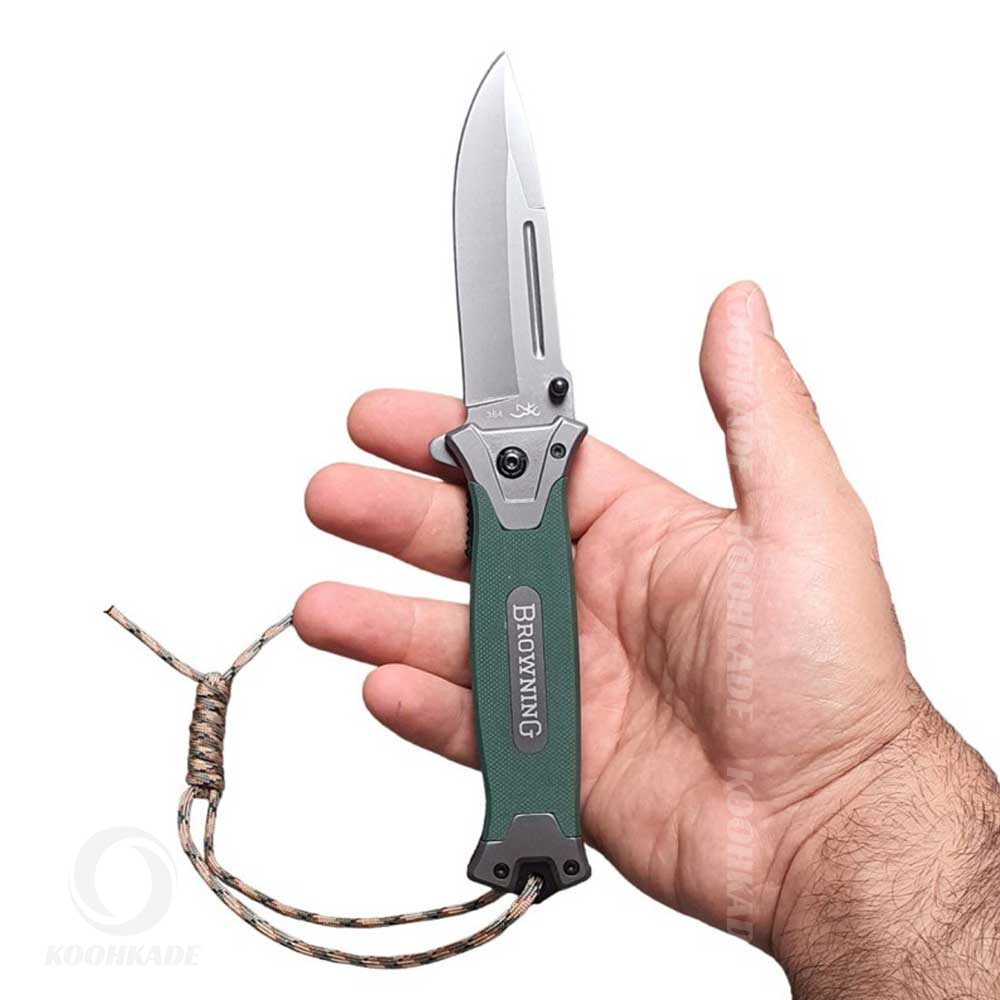 چاقو برونینگ 364 سبز | چاقو buck | چاقو کوهنوردی | چاقو طبیعتگردی | چاقو MT800 مدل اسپیشال فیورس