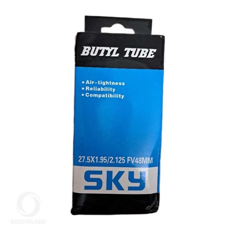 تیوپ دوچرخه 27.5 BUTYL SKY FV| تیوپ دوچرخه اسکای مدل fv48mm 27.5×1.95 | تیوپ کورسی Sky | تیوب دوچرخه کورسی SKY| تیوپ 27.5 BUTYL SKY FV