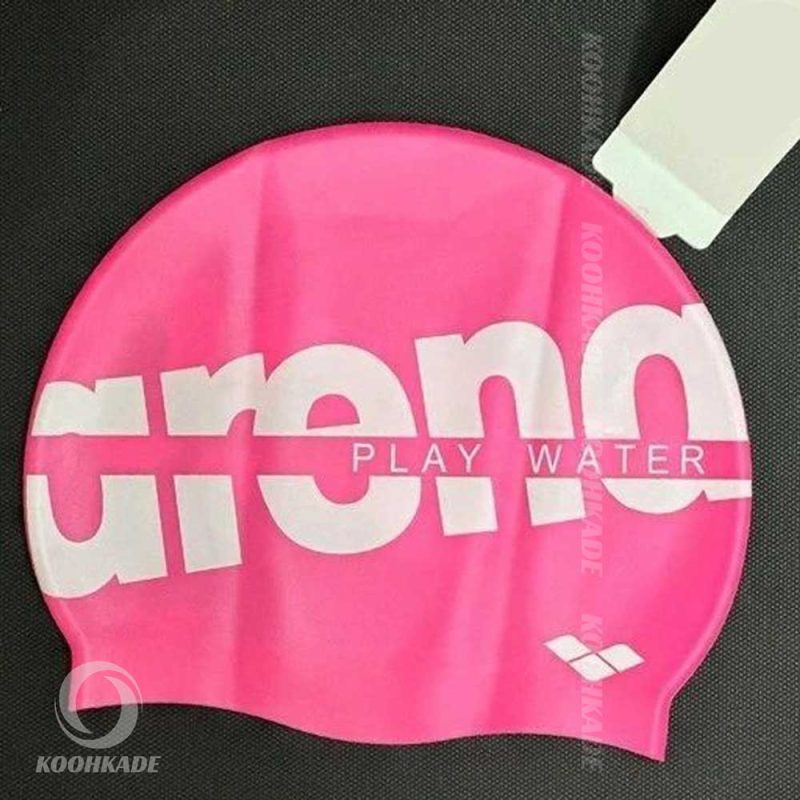 کلاه شنا ARENA | کلاه شنا ضد آب برای موهای بلند اسپورتی sporty|کلاه شنا طرح ارینا مدل آجدار Bonnet Silicone-22 |کلاه شنا آجدار اسپورتی