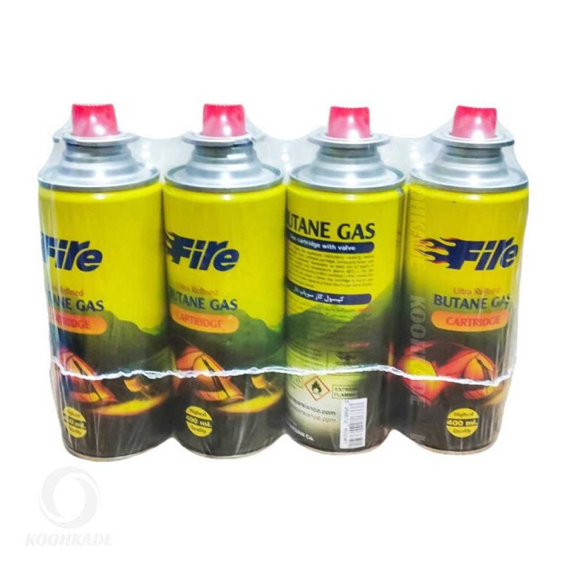 کپسول گاز سوپاپ دار BUTANE GAS 400ML | کپسول گاز بوتان 400 میل | کپسول گاز استوانه ای بوتان عمده