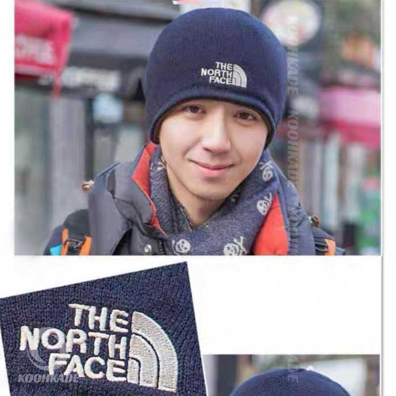 کلاه زمستانه بافت پلار NORTH FACE | کلاه زمستانه بافت پلار نورث فیس | کلاه زمستانه دورو نورث فیس | کلاه بافت پلار نورث فیس مدل دورو