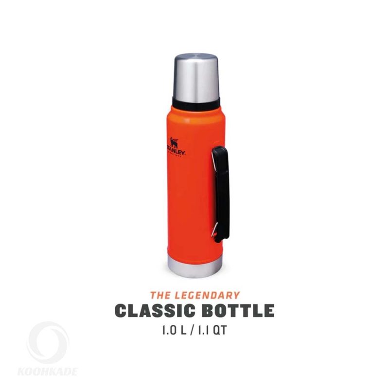 فلاسک استنلی LEGENDARY CLASSIC BOTTLE 1L | خرید فلاسک استنلی | فلاسک استنلی یک لیتری | استنلی نارنجی | فلاسک استنلی کمپ | خرید فلاسک استنلی ارزان | کوهکده