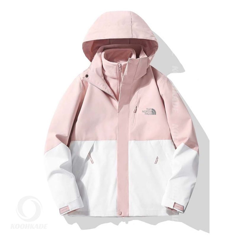 کاپشن دوپوش زنانه NORTHFACE دو رنگ 96888 | خرید کاپشت دوپوش | قیمت کاپشن دوپوش زنانه | کاپشن نورث فیس دو پوش | کاپشن نورث فیس زنانه | کاپشن زنانه دوپوش نورس فیس | کوهکده