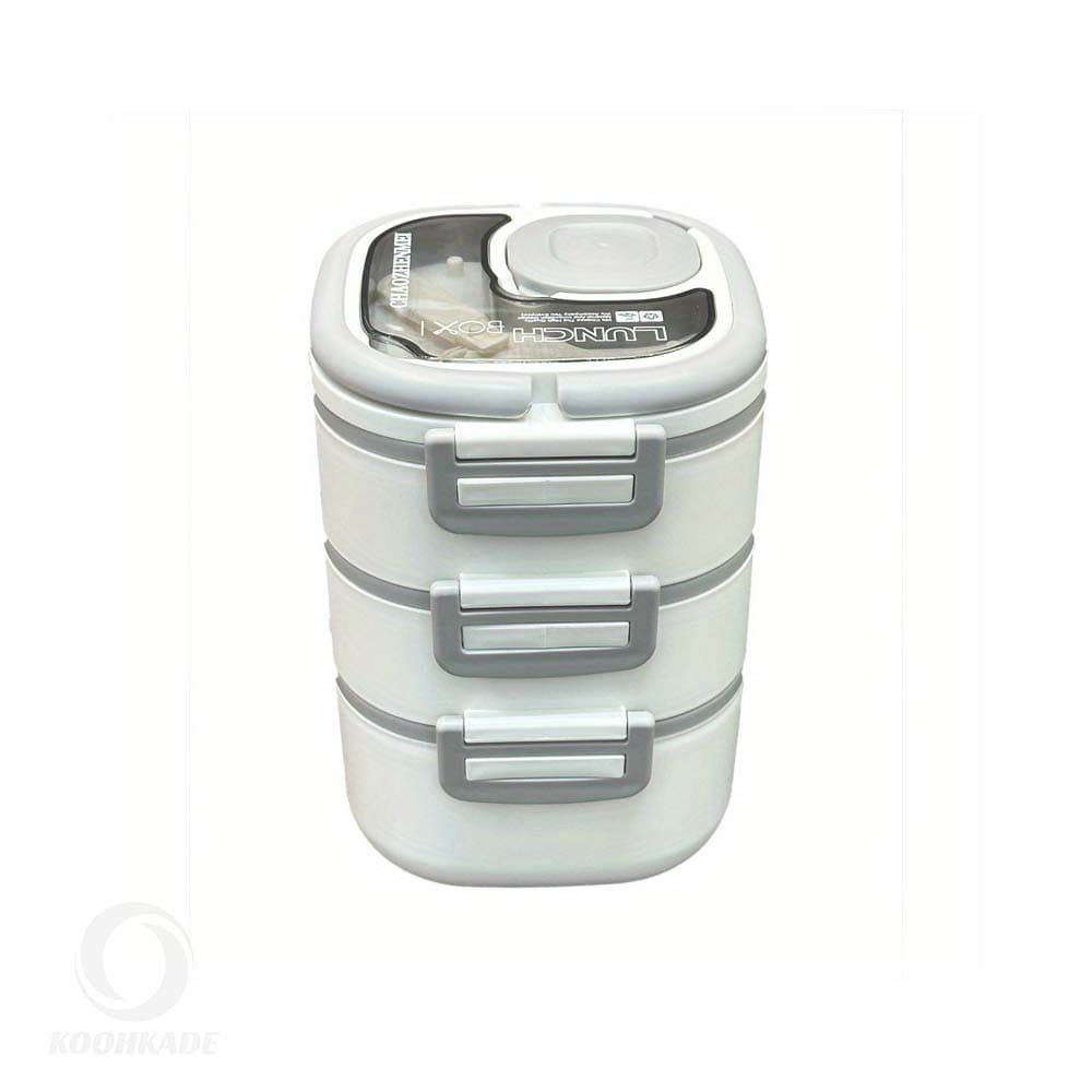 لانچ باکس پلاستیکی 3 طبقه ای 1800ml | خرید لانچ باکس پلاستیکی | لانچ باکس 3 طبقه | ظرف غذا سه طبقه | خرید لانچ باکس 1800 میل | خرید لانچ باکس قسطی | لانچ باکس دیجی کالا | کوهکده