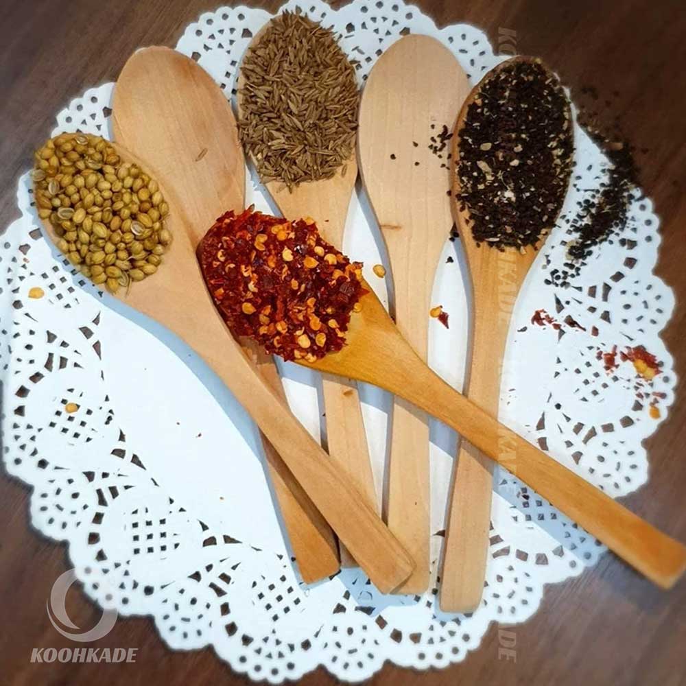 قاشق چوبی TATA مدل 6 عددی| خرید قاشق چوبی |قاشق چوبی چوبارو | قاشق چوبی کمپ | قاشق کوهنوردی |قاشق کمپینگ