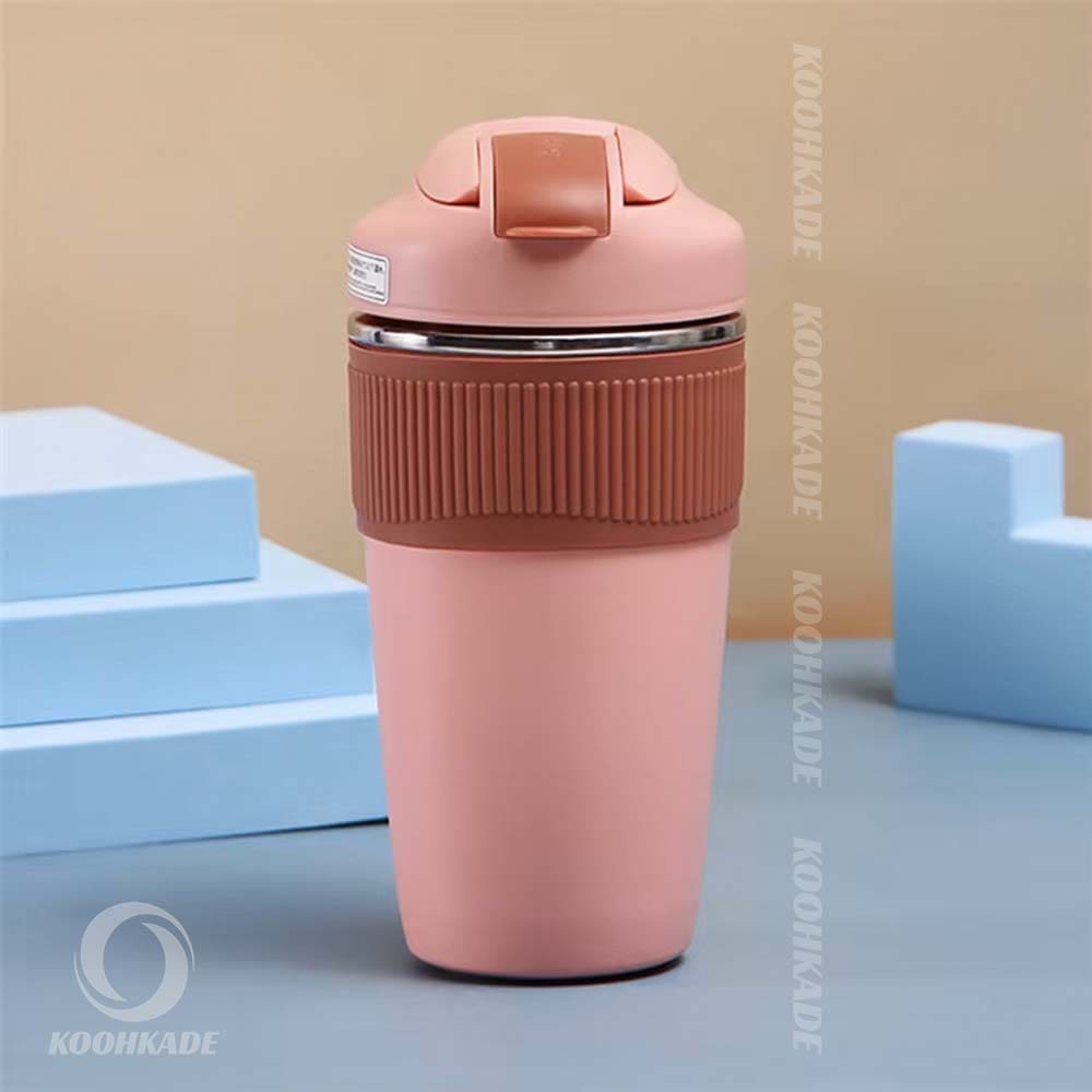 تراول ماگ 480ML دور سیلیکونی AHHUAT | خرید ماگ دور سیلیکونی | ماگ 480 میل | ماگ 480 میلی دیجی کالا | قیمت ماگ دور سیلیکونی 480 میلی | کوهکده