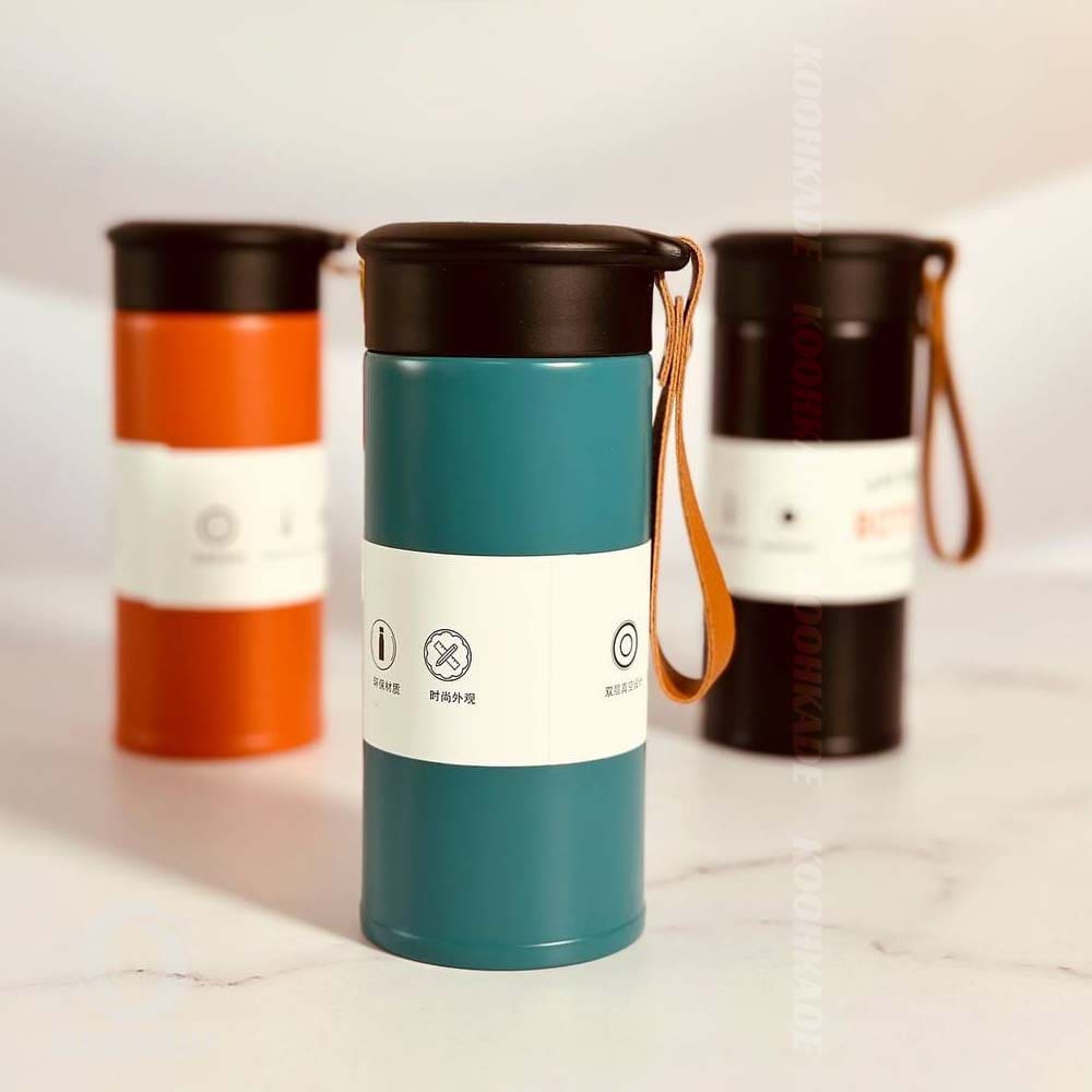 تراول ماگ بند چرمی 320ML | خرید تراول ماگ 320 میلی | قیمت تراول ماگ بند چرمی | تراول ماگ | خرید تراول ماگ 320 میل دیجی کالا | تراول ماگ مینیمال | تراول ماگ شیک و ساده | کوهکده