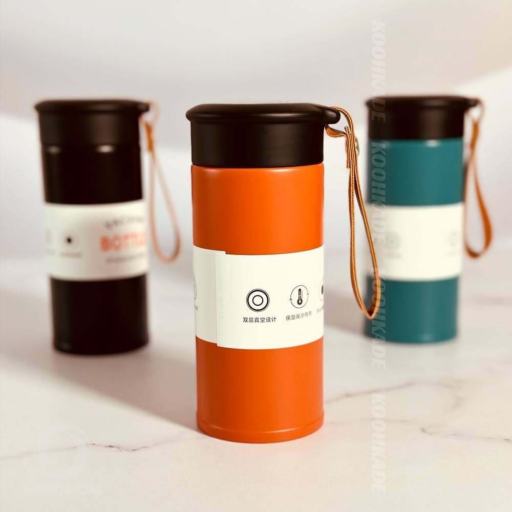 تراول ماگ بند چرمی 320ML | خرید تراول ماگ 320 میلی | قیمت تراول ماگ بند چرمی | تراول ماگ | خرید تراول ماگ 320 میل دیجی کالا | تراول ماگ مینیمال | تراول ماگ شیک و ساده | کوهکده