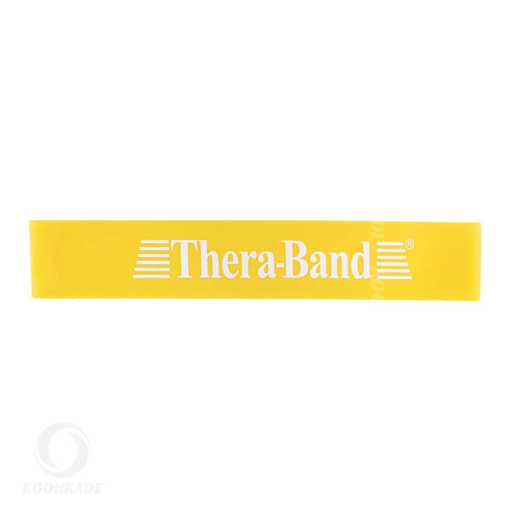 کش YELLOW THERA-BAND مدل MEDIUM| کش لوپ ترابند مدل مدیوم| کش پیلاتس | کش لوپ ترابند مدل زرد رنگ | کش ترابند مدیوم