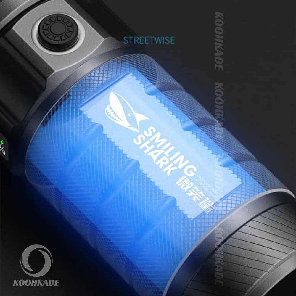 چراغ قوه SMILING SHARK کد SD-8101 | خرید چراغ قوه اسمایلینگ شارک | اسمایلینگ شارک | قیمت چراغ قوه | خرید چراغ قوه پاوربانک | کوهکده