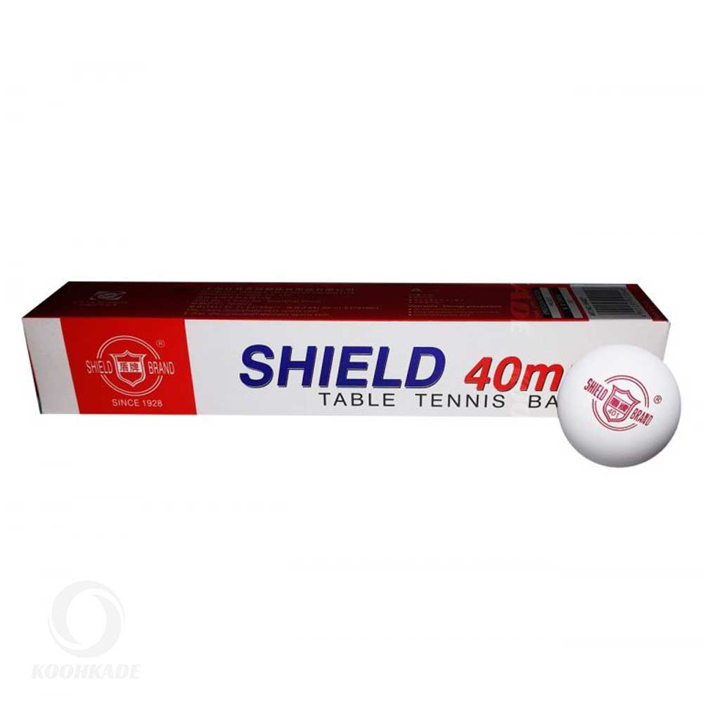 توپ پینگ پنگ شیلد SHIELD 40MM| خرید توپ پینگ پنگ شیلد بسته 6 عددی |توپ پینگ پنگ دونیک 40mm shield