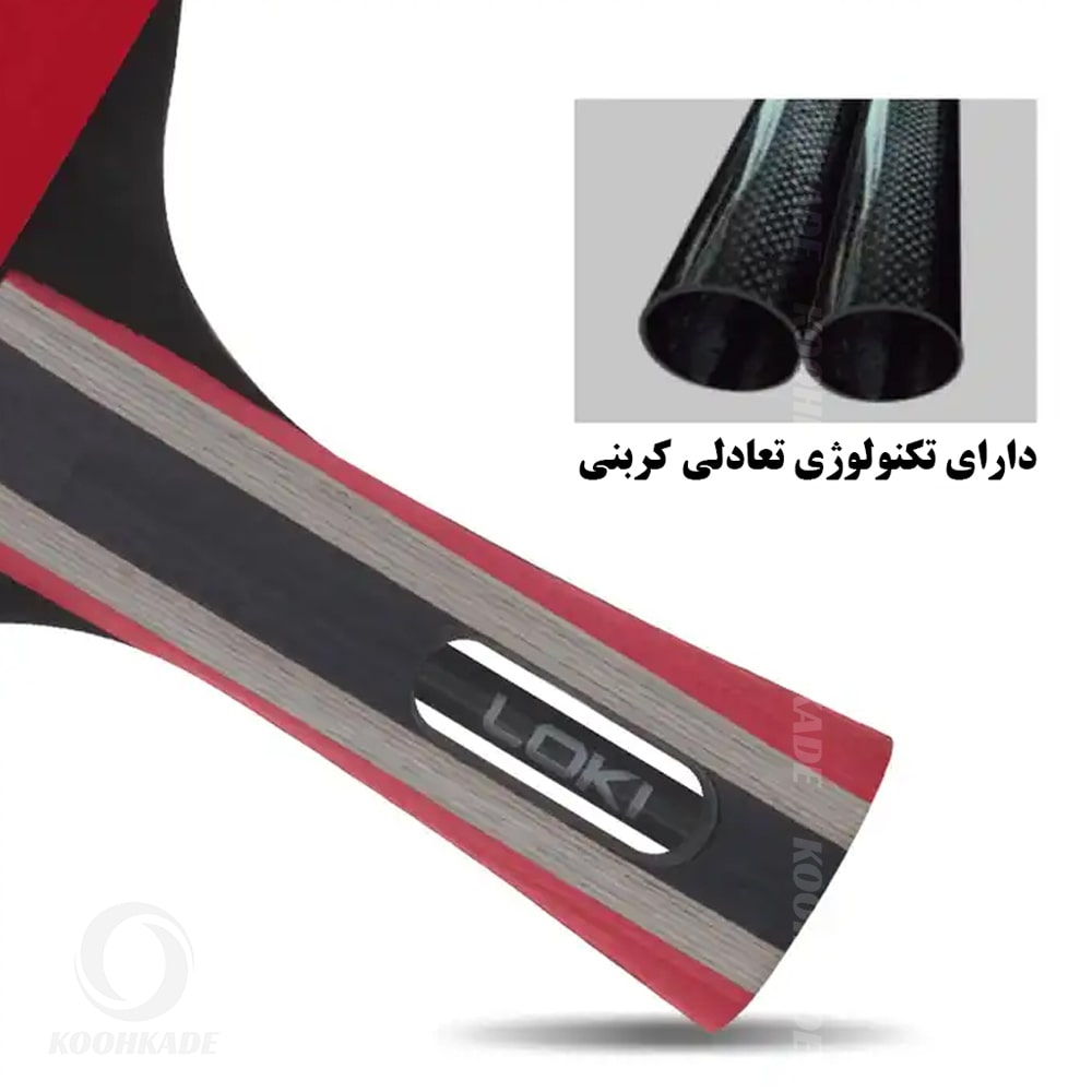 راکت پینگ پنگ لوکی مدل 3 ستاره R3 | خرید راکت پینگ پنگ | راکت پینگ پنگ لوکی | راکت 3 ستاره لوکی | قیمت راکت پینگ پنگ اورجینال | کوهکده