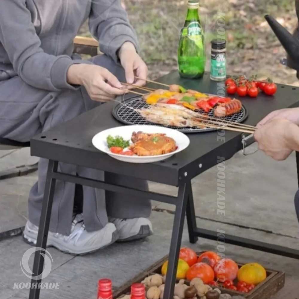 باربیکیو پرتابل تاشو BBQ-1066| باربیکیو مسافرتی| باربیکیو سفری| باربیکیو کمپینگ | باربیکیو مناسب کمپ| باربیکیو مناسب کوهنوردی