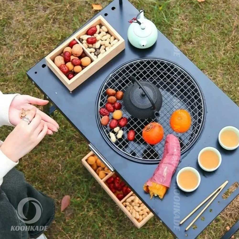 باربیکیو پرتابل تاشو BBQ-1066| باربیکیو مسافرتی| باربیکیو سفری| باربیکیو کمپینگ | باربیکیو مناسب کمپ| باربیکیو مناسب کوهنوردی