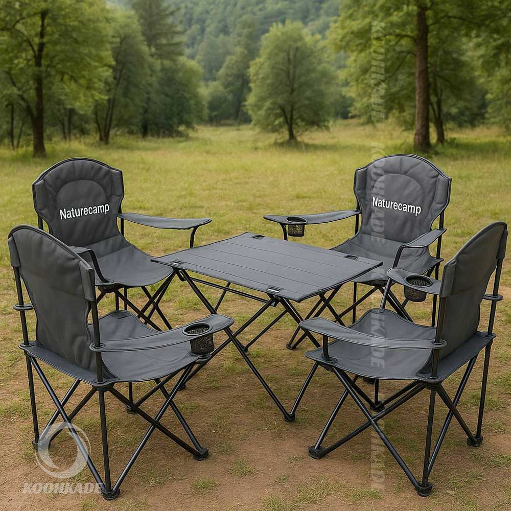 صندلی جک دار NATURE CAMP|صندلی تاشو طبیعتگردی|میز و صندلی تاشو