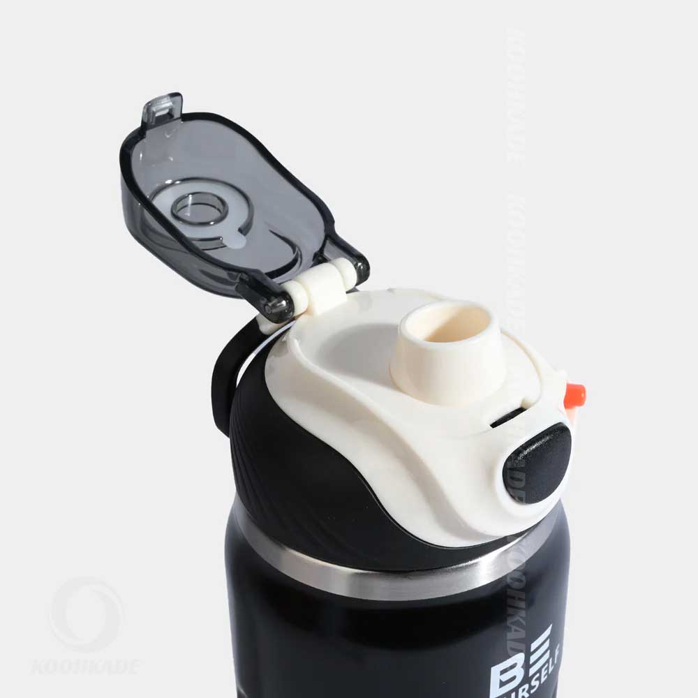 تراول ماگ BE YOURSELF حجم 500ML| خرید تراول ماگ 800میل | قیمت تراول ماگ چایی خوری | تراول ماگ استیل 800میلی | قیمت تراول ماگ | فلاسک استیل | کوهکده
