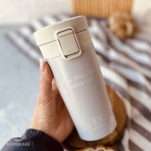 تراول ماگ قفل دار CAT 350 ML| خرید تراول ماگ 300 میل | قیمت تراول ماگ چایی خوری | تراول ماگ استیل 300 میلی | قیمت تراول ماگ | فلاسک استیل | کوهکده