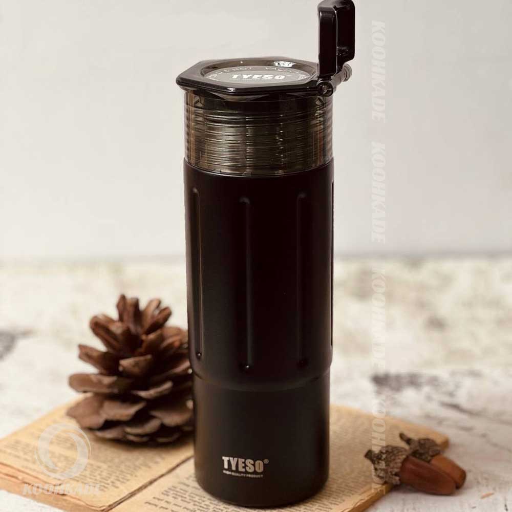 تراول ماگ TYESO DBSH حجم 600ML| خرید تراول ماگ 800میل | قیمت تراول ماگ چایی خوری | تراول ماگ استیل 800میلی | قیمت تراول ماگ | فلاسک استیل | کوهکده