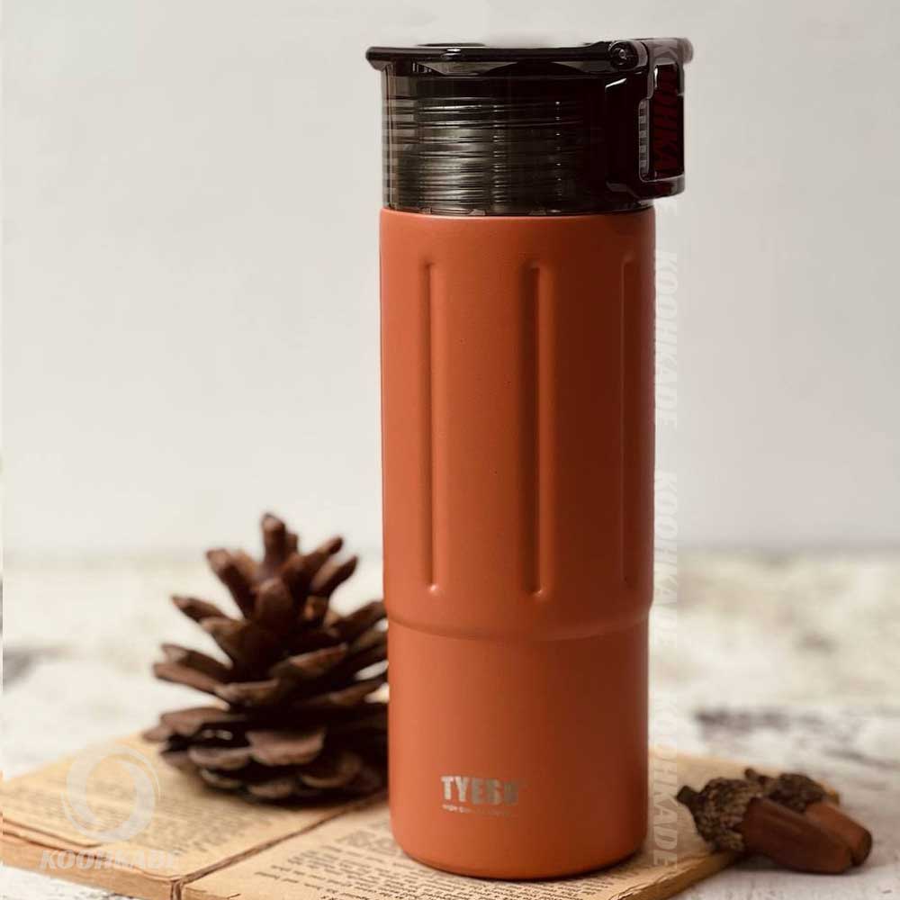 تراول ماگ TYESO DBSH حجم 600ML| خرید تراول ماگ 800میل | قیمت تراول ماگ چایی خوری | تراول ماگ استیل 800میلی | قیمت تراول ماگ | فلاسک استیل | کوهکده