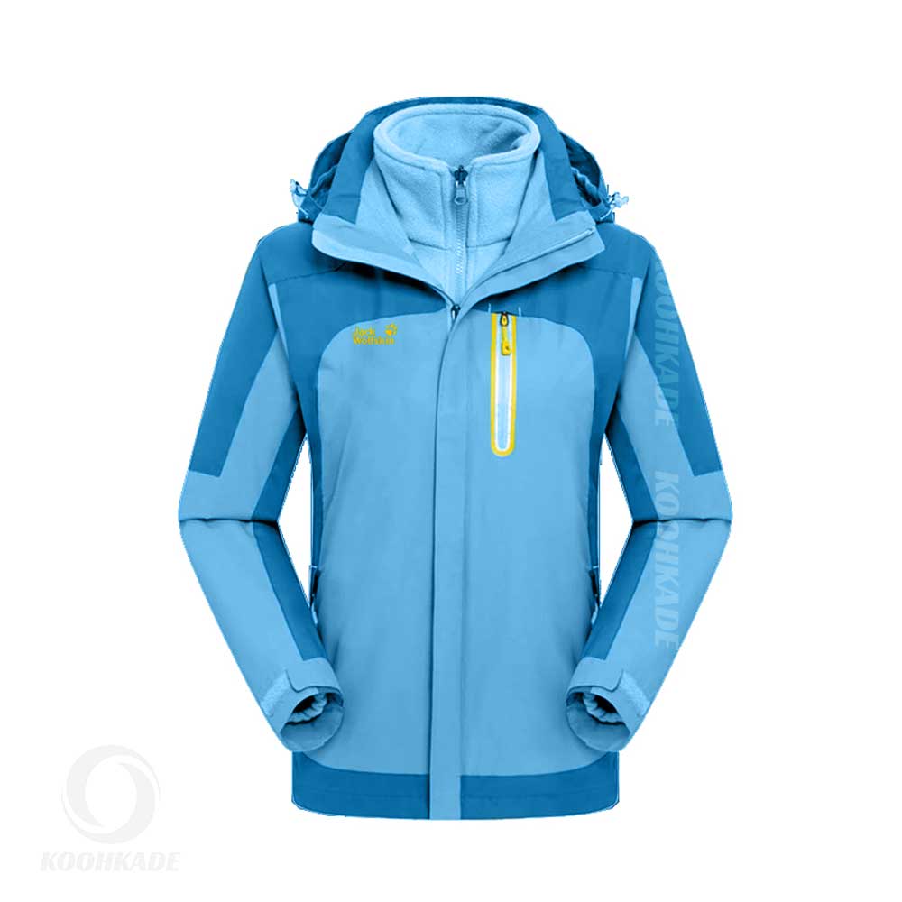 کاپشن دو پوش JACK WOLF SKIN W| خرید کاپشن زنانه دوپوش | خرید کاپشن جک ولفسکین زنانه | جک ولفسکین دوپوش | خرید کاپشن دوپوش زنانه قسطی | کوهکده