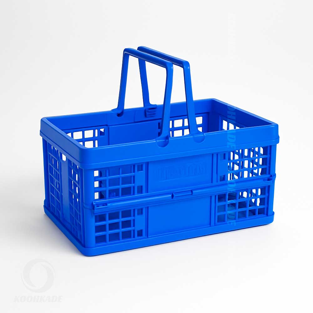 سبد تاشو Foldable Basket| سبد تاشو پلاستیکی |خرید سبد تاشو میوه | سبد تاشو مناسب خرید از فروشگاه | قیمت سبد تاشو مناسب کمپینگ