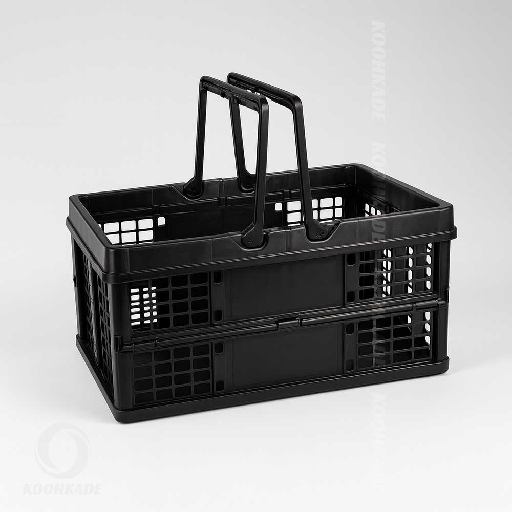 سبد تاشو Foldable Basket| سبد تاشو پلاستیکی |خرید سبد تاشو میوه | سبد تاشو مناسب خرید از فروشگاه | قیمت سبد تاشو مناسب کمپینگ