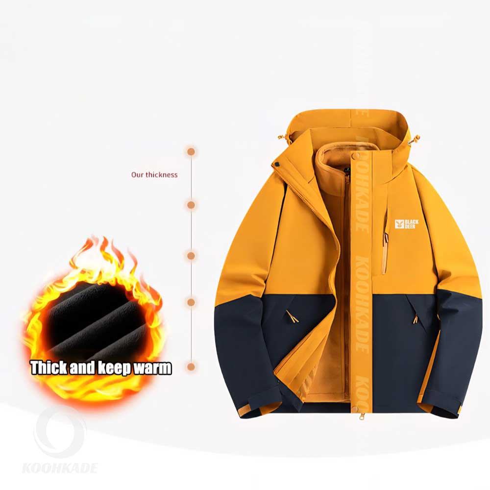 کاپشن دوپوش Black Deer M96888|کاپشن دو رو مردانه بلک دیر|کاپشن اسپرت دو رو|کاپشن ضد آب مردانه|کاپشن دو طرفه مردانه|خرید کاپشن زمستانی مردانه