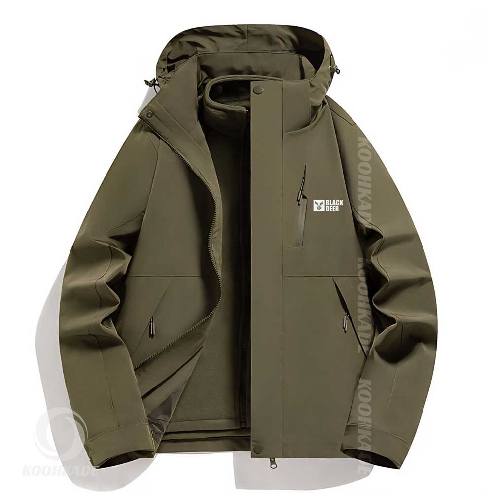 کاپشن دوپوش Black Deer M96888|کاپشن دو رو مردانه بلک دیر|کاپشن اسپرت دو رو|کاپشن ضد آب مردانه|کاپشن دو طرفه مردانه|خرید کاپشن زمستانی مردانه