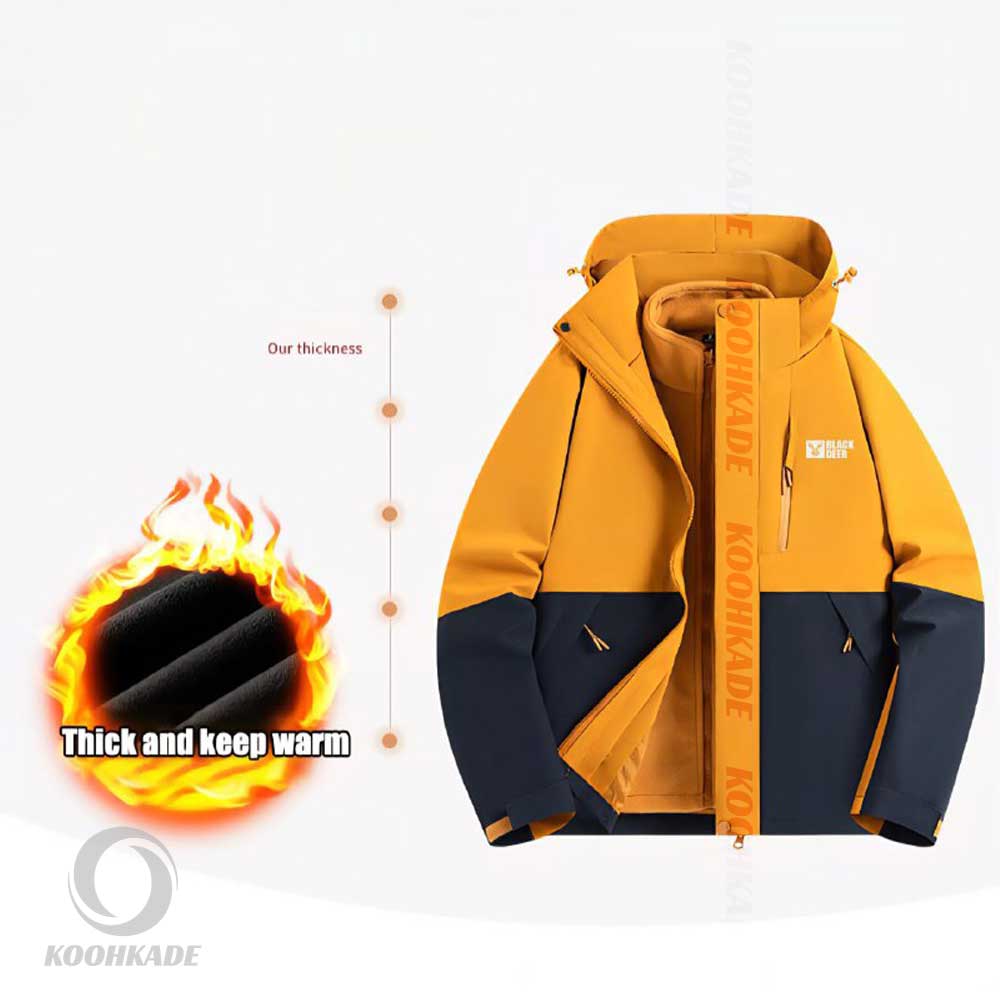 کاپشن دو پوش بلک دیر M 55661|کاپشن دوپوش مردانه|کاپشن دوپوش زنانه |کاپشن بلک دیر کوهکده