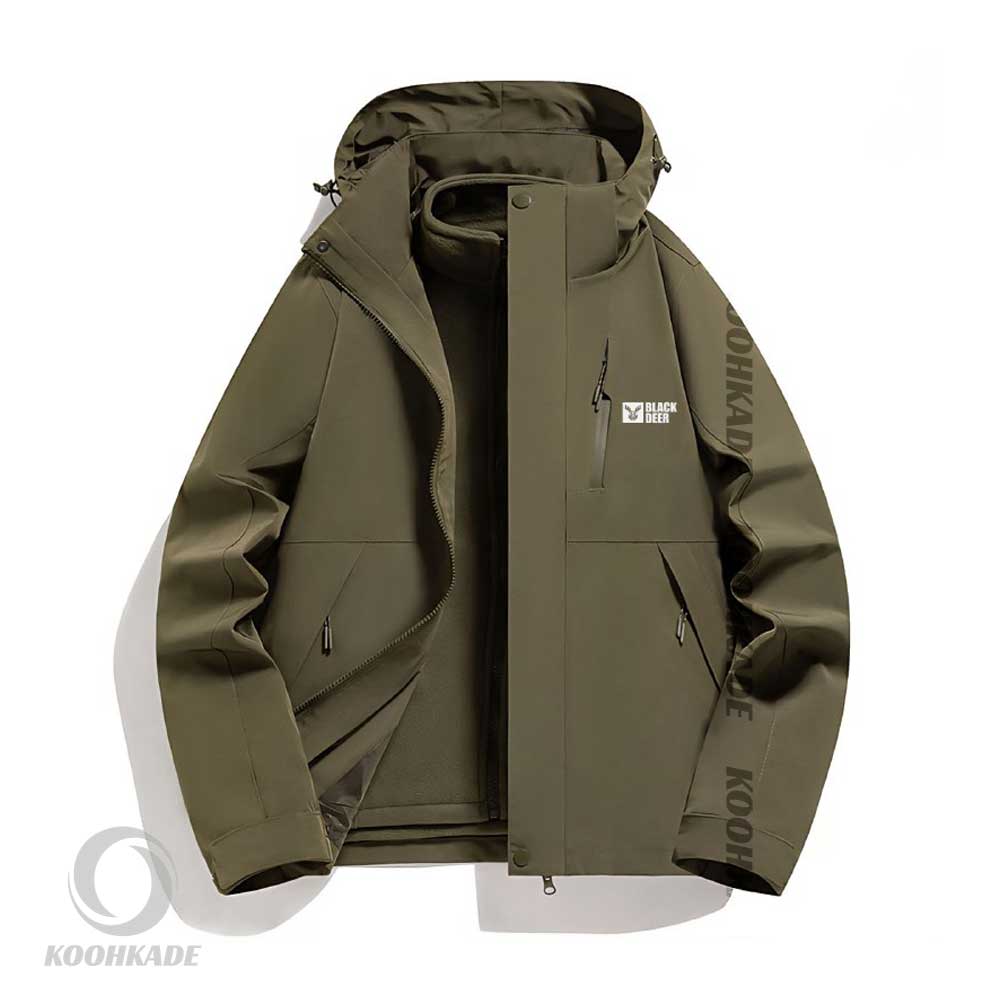 کاپشن دو پوش بلک دیر M 55661|کاپشن دوپوش مردانه|کاپشن دوپوش زنانه |کاپشن بلک دیر کوهکده